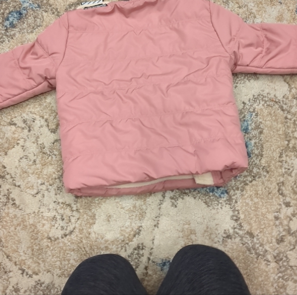 Buckle Kids Pink Puffer Jacket - Picture 4 of 5